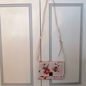 Ted Baker Patent Leather Floral Crossbody Bag